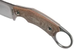 LionSteel H1 Skinner CVN Natural Canvas Micarta Couteau Fixe, Tommaso Rumici Design -Couteaux Promotion Boutique LI H1 CVN 05 lionsteel