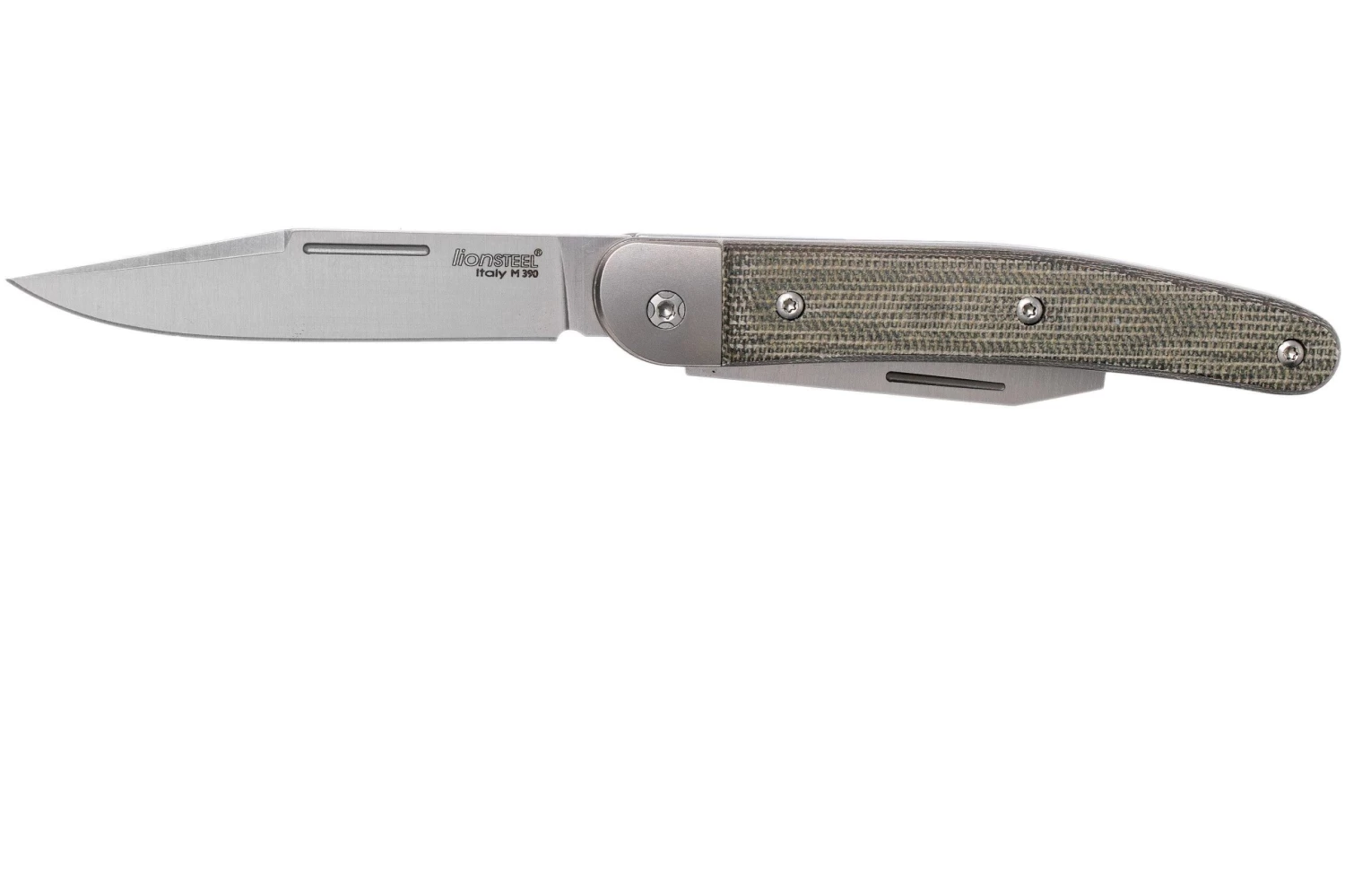 LionSteel Jack 2 Green Canvas Micarta JK2 CVG Couteau De Poche 3 LionSteel Jack 2 Green Canvas Micarta JK2 CVG Couteau De Poche – Image 3