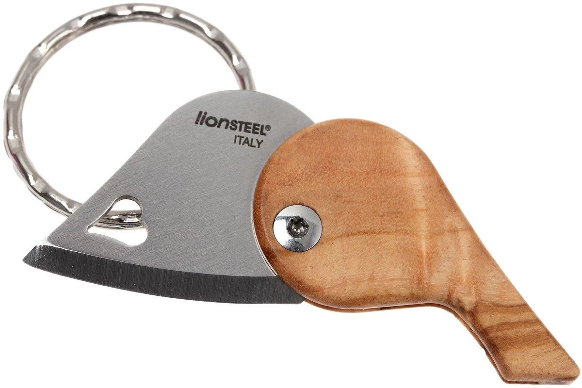 Lionsteel LionBeat Bois D'olivier Couteau De Poche Porte-clés 1 Lionsteel LionBeat Bois D'olivier Couteau De Poche Porte-clés