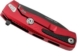 LionSteel ROK Black Red Aluminium ROK A RB Couteau De Poche -Couteaux Promotion Boutique LI ROK A RB 04 lionsteel rok