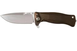 LionSteel SR11 Titanium Bronze, Satin Blade, SR11 B Couteau De Poche