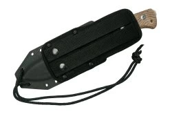 Lionsteel T6 Satin, Natural Canvas Micarta T6-CVN Couteau Fixe -Couteaux Promotion Boutique LI T6 CVN 07 lionsteel