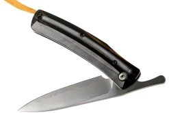 Mcusta MC-192C Friction Folder Black-Yellow Wood -Couteaux Promotion Boutique MC 0192C 04 mcusta