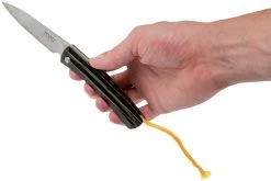 Mcusta MC-192C Friction Folder Black-Yellow Wood -Couteaux Promotion Boutique MC 0192C 09 mcusta