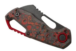 MKM Isonzo FX03-2CLD Cleaver Dark Stonewashed, Lava Flow Carbon Fiber, Couteau De Poche, Jesper Voxnaes Design -Couteaux Promotion Boutique MMK FX03 2CLD 06 mkm