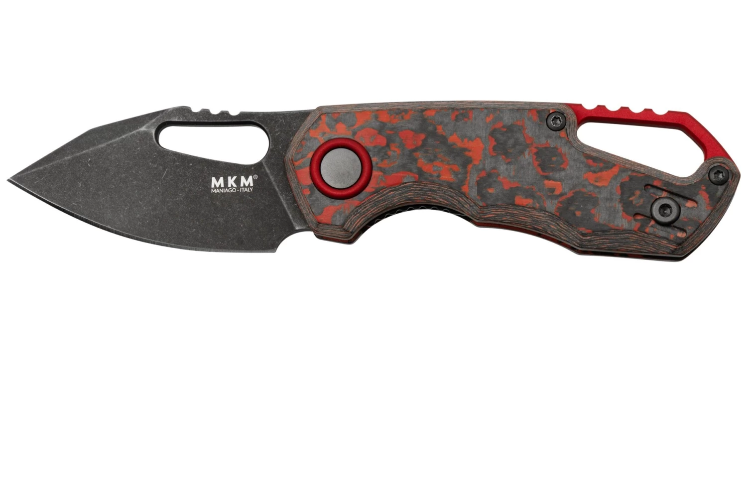 MKM Isonzo FX03-3CLD Clip Point Dark Stonewashed, Lava Flow Carbon Fiber, Couteau De Poche, Jesper Voxnaes Design 1 MKM Isonzo FX03-3CLD Clip Point Dark Stonewashed, Lava Flow Carbon Fiber, Couteau De Poche, Jesper Voxnaes Design