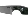 MKM Mikro 2 Wharncliffe, Stonewashed Carbon Fibre Couteau De Cou, Jesper Voxnaes Designr