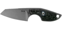 MKM Mikro 2 Wharncliffe, Stonewashed Carbon Fibre Couteau De Cou, Jesper Voxnaes Designr