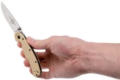 Ontario RAT-2 D2 Desert Tan, Plain Edge Satin, 8828DT -Couteaux Promotion Boutique OKC8828DT 08 ontario