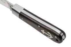 Otter Anchor Knife 172 ML Large Carbon, Smoked Oak, Stainless Anchor, Couteau De Poche -Couteaux Promotion Boutique OR172ML 07 otter