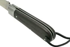 Otter Anchor Knife 172 R LB Large Stainless, Smoked Oak, Stainless Anchor, Leather Strap, Couteau De Poche -Couteaux Promotion Boutique OR172RLB 04 otter