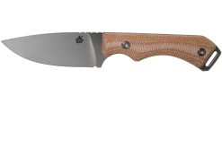 QSP Knife Workaholic QS124-A SK03 Brown Micarta Couteau Fixe