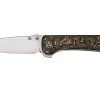 QSP Knife Hawk QS131-T Satin, Copper Foil Carbonfiber Couteau De Poche