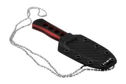 QSP Knife Canary QS141-B2 Blackwashed, Black Red G10, Couteau De Cou -Couteaux Promotion Boutique QS141 B2 06 qsp