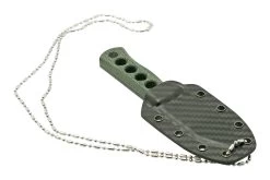 QSP Knife Canary QS141-C2 Blackwashed, Black Green G10, Couteau De Cou -Couteaux Promotion Boutique QS141 C2 06 qsp