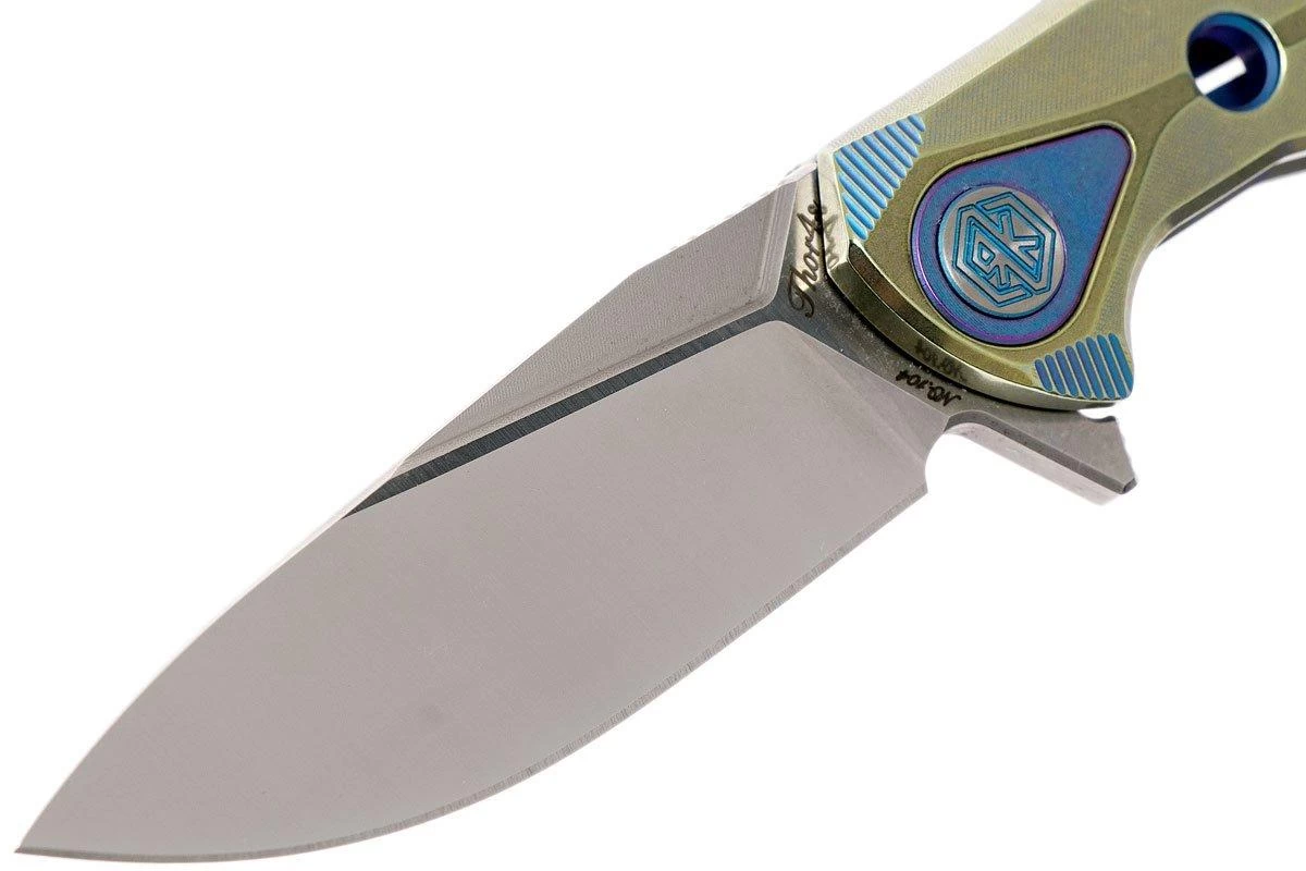 Rike Thor4s Gold-Blue M390 Couteau De Poche à Cadre Intégral 3 Rike Thor4s Gold-Blue M390 Couteau De Poche à Cadre Intégral – Image 3