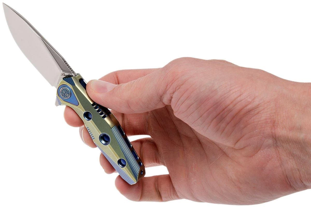 Rike Thor4s Gold-Blue M390 Couteau De Poche à Cadre Intégral 8 Rike Thor4s Gold-Blue M390 Couteau De Poche à Cadre Intégral – Image 8