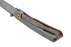 Real Steel Luna Boost Premium, Damascus, Brown Micarta, Couteau De Poche Knivesandtools Exclusive -Couteaux Promotion Boutique RL7078 04 realsteel