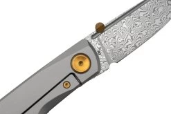 Real Steel Luna Boost Premium, Damascus, Brown Micarta, Couteau De Poche Knivesandtools Exclusive -Couteaux Promotion Boutique RL7078 05 realsteel