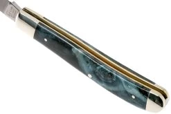 Robert Klaas US Trapper 95mm Blue Poplar Burl 412-1-2MAP-BL-TRS Couteau -Couteaux Promotion Boutique RS412 1 2MAP BL TRS 05 robert klaas rs412 1 2map bl trs 05