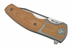 Reate Mini Crossroads M390, White Micarta MCR-WHM Couteau De Poche, Kirby Lambert Design -Couteaux Promotion Boutique RT MCR WHM 04 reate