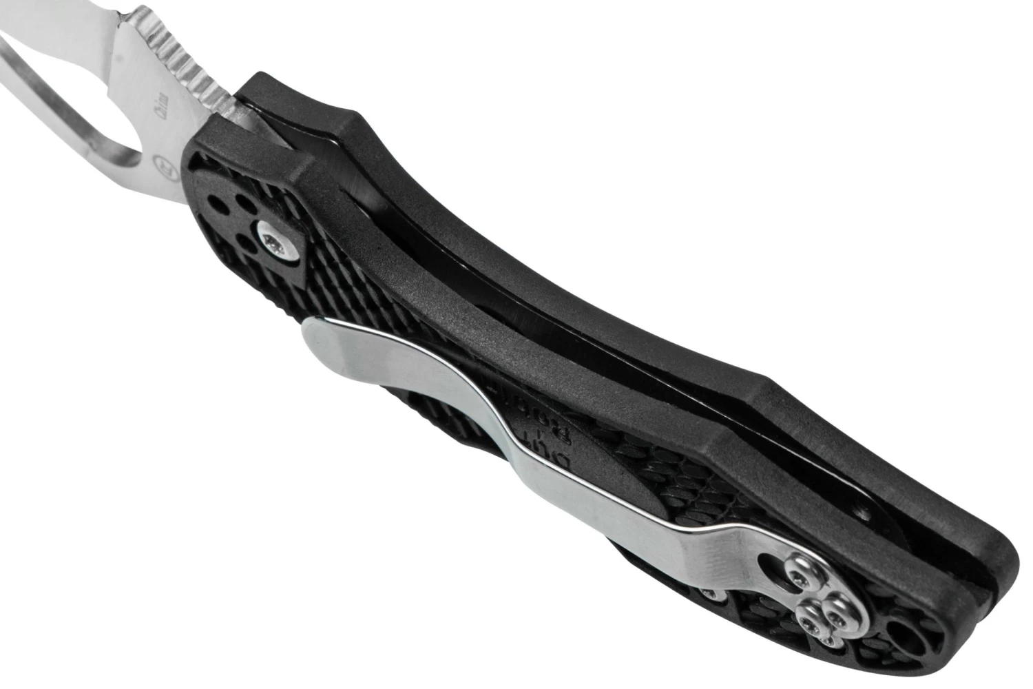 Spyderco Byrd Robin 2 Wharncliffe BY10SBKWC2 Couteau De Poche Dentelé 5 Spyderco Byrd Robin 2 Wharncliffe BY10SBKWC2 Couteau De Poche Dentelé – Image 5