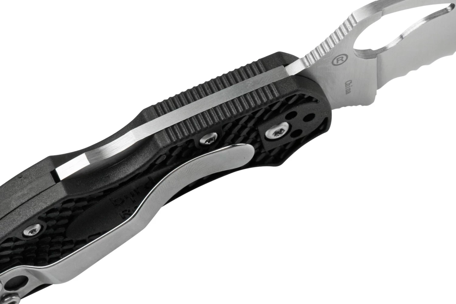 Spyderco Byrd Robin 2 Wharncliffe BY10SBKWC2 Couteau De Poche Dentelé 6 Spyderco Byrd Robin 2 Wharncliffe BY10SBKWC2 Couteau De Poche Dentelé – Image 6