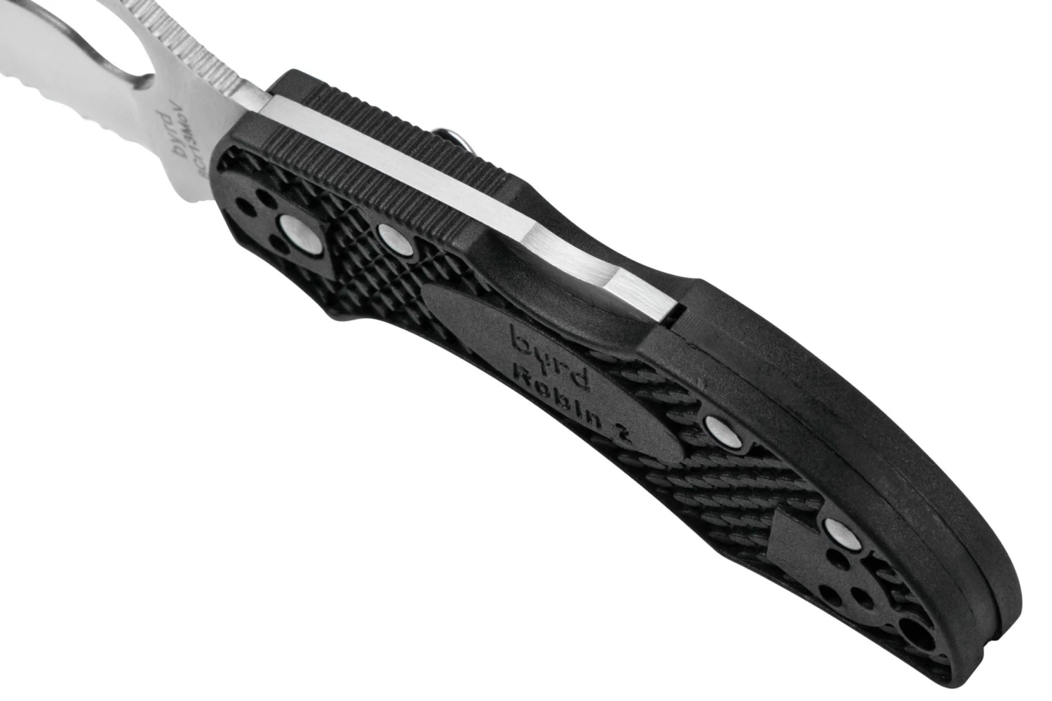 Spyderco Byrd Robin 2 Wharncliffe BY10SBKWC2 Couteau De Poche Dentelé 7 Spyderco Byrd Robin 2 Wharncliffe BY10SBKWC2 Couteau De Poche Dentelé – Image 7