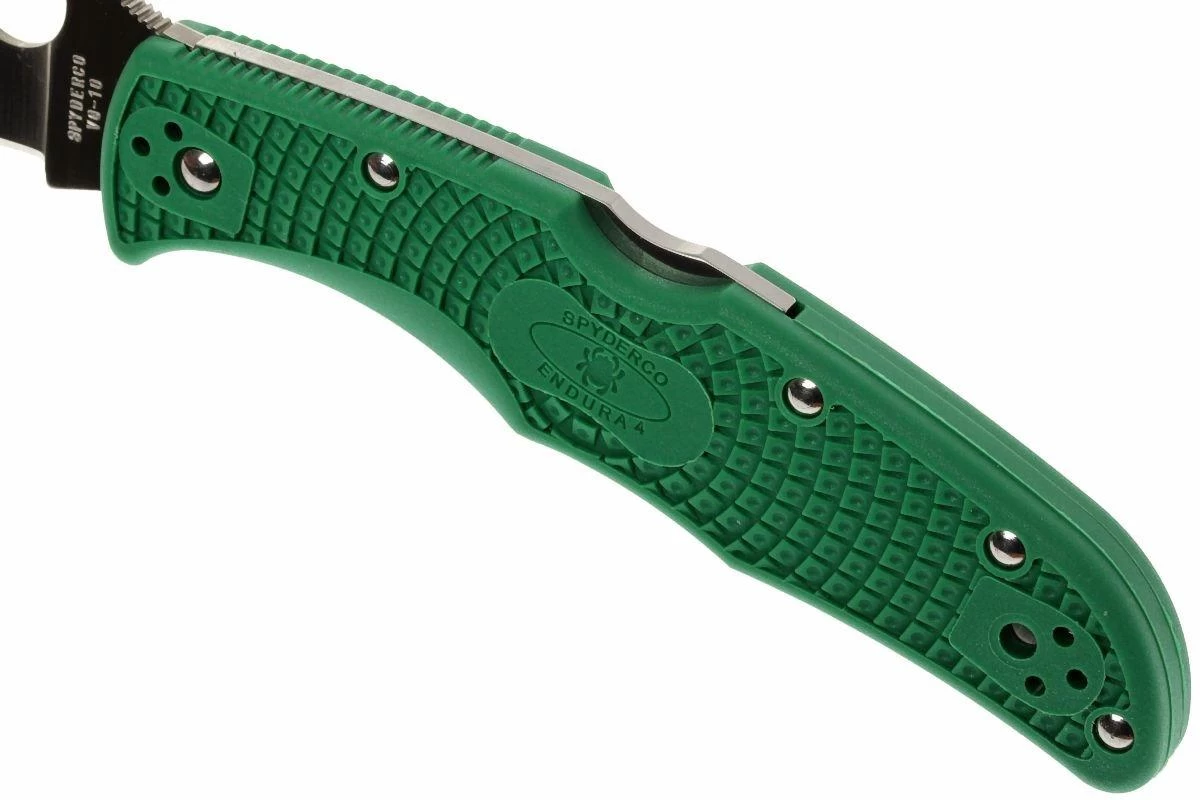 Spyderco Endura 4 Green C10FPGR Couteau De Poche 5 Spyderco Endura 4 Green C10FPGR Couteau De Poche – Image 5