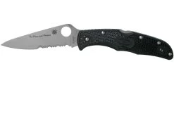 Spyderco Endura 4 Thin Blue Line C10FPSBKBL Couteau De Poche