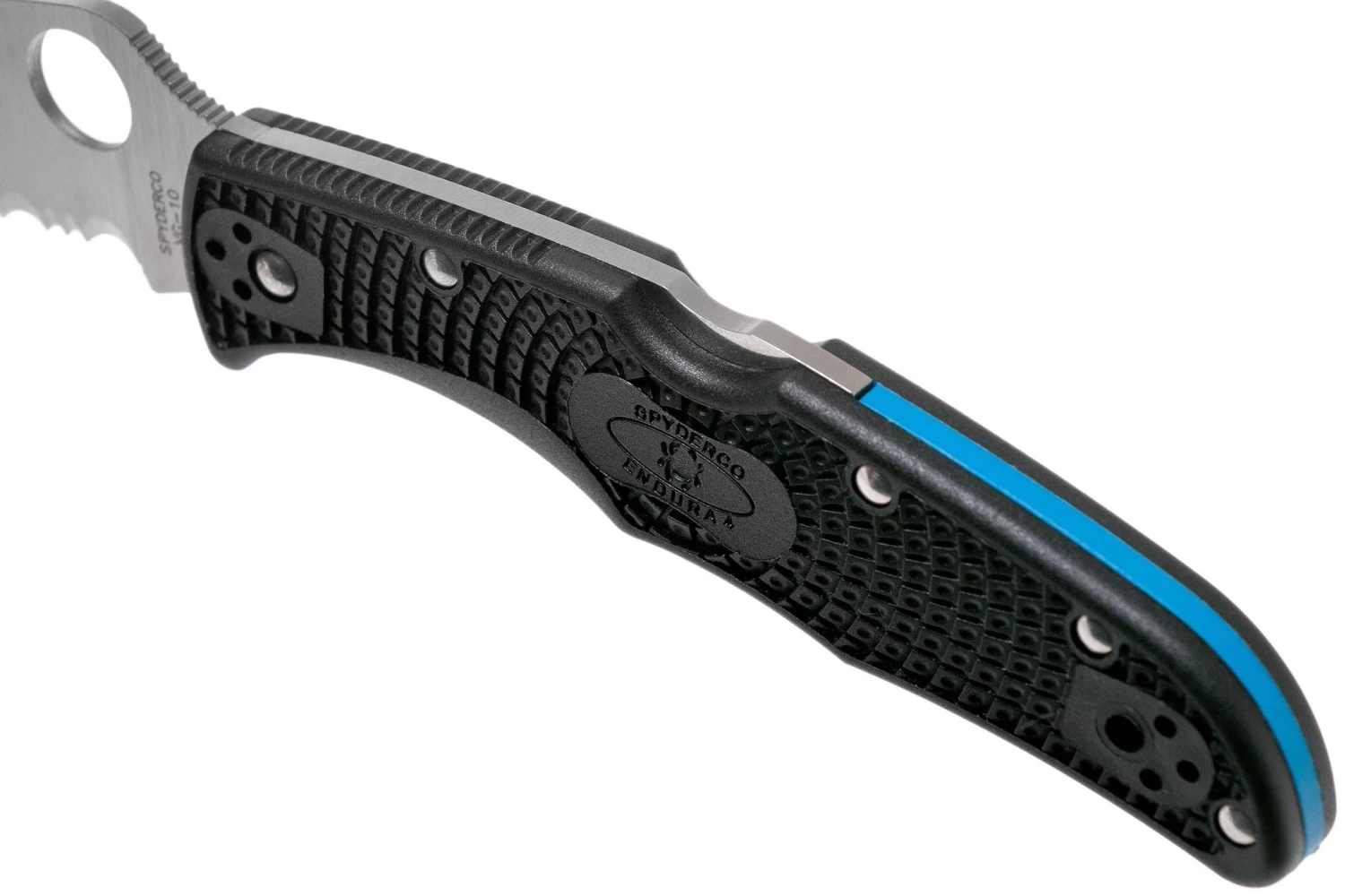 Spyderco Endura 4 Thin Blue Line C10FPSBKBL Couteau De Poche 7 Spyderco Endura 4 Thin Blue Line C10FPSBKBL Couteau De Poche – Image 7