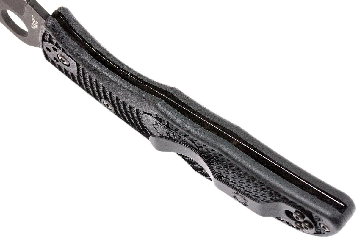 Spyderco Endura 4 Black C10PSBBK Partly Serrated Couteau De Poche 5 Spyderco Endura 4 Black C10PSBBK Partly Serrated Couteau De Poche – Image 5