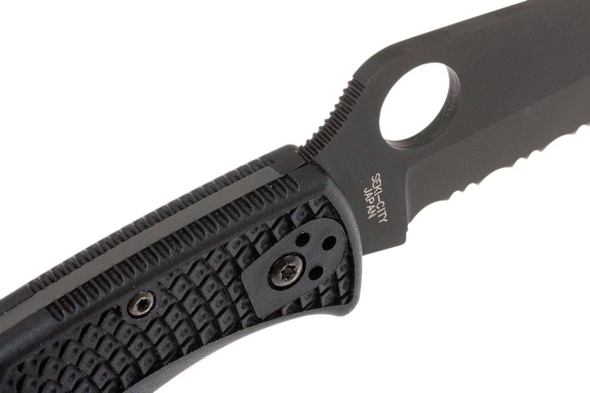 Spyderco Endura 4 Black C10PSBBK Partly Serrated Couteau De Poche 6 Spyderco Endura 4 Black C10PSBBK Partly Serrated Couteau De Poche – Image 6