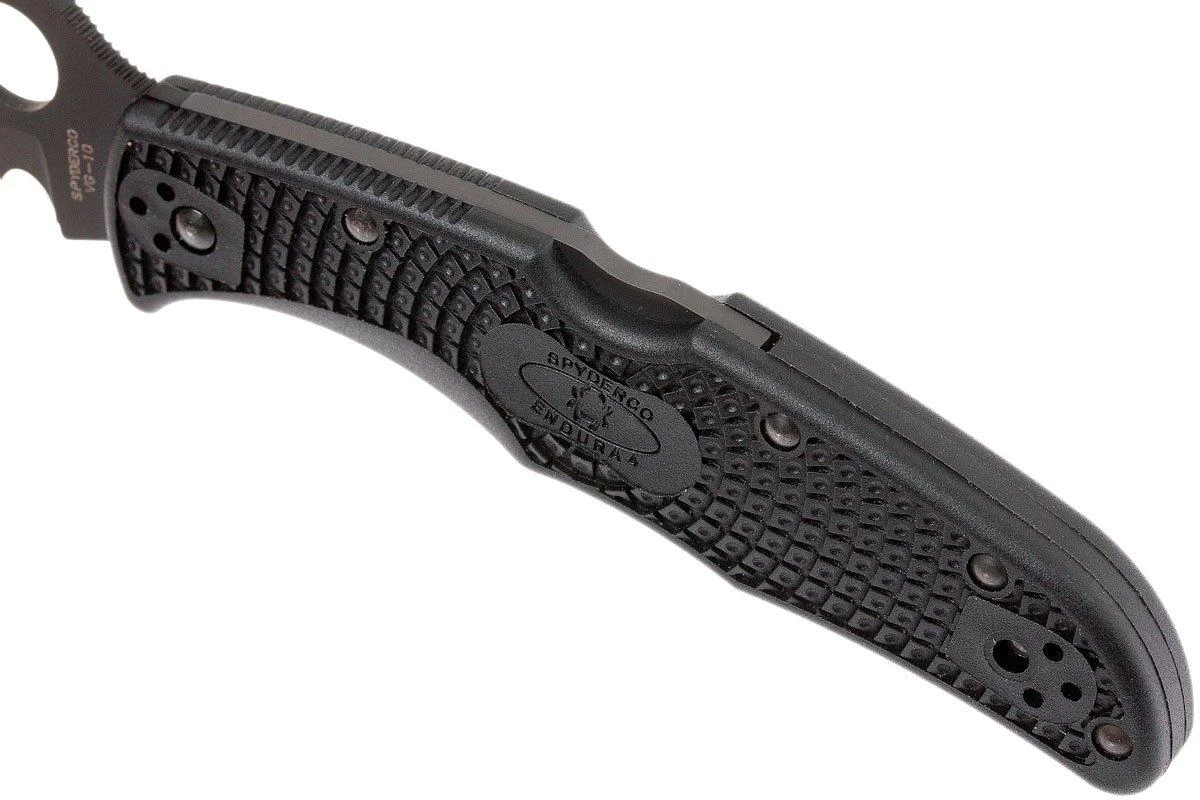 Spyderco Endura 4 Black C10PSBBK Partly Serrated Couteau De Poche 7 Spyderco Endura 4 Black C10PSBBK Partly Serrated Couteau De Poche – Image 7