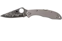 Spyderco Delica 4 Titanium Damascus C11TIPD Couteau De Poche