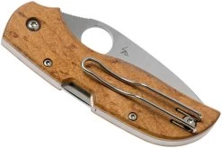 Spyderco Chaparral Birdseye Maple Wood C152WDP Couteau De Poche -Couteaux Promotion Boutique SPC152WDP 04 spyderco