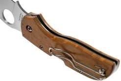 Spyderco Chaparral Birdseye Maple Wood C152WDP Couteau De Poche -Couteaux Promotion Boutique SPC152WDP 05 spyderco