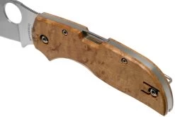 Spyderco Chaparral Birdseye Maple Wood C152WDP Couteau De Poche -Couteaux Promotion Boutique SPC152WDP 07 spyderco