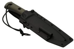 TRC Knives Apocalypse Apo Finish Elmax Green Canvas Micarta, Couteau De Survie -Couteaux Promotion Boutique TI AP AP MICGN 06 trc