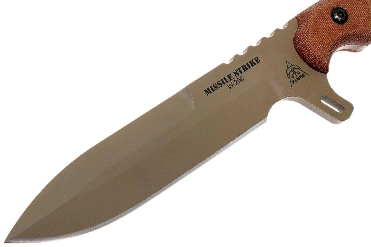 TOPS Knives TOPS Missile Strike MISS-01 Couteau Fixe, Kelly McCulley Design 3 TOPS Knives TOPS Missile Strike MISS-01 Couteau Fixe, Kelly McCulley Design – Image 3