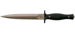 Spartan Blades George V14 Dagger Flat Dark Earth Blade, Black Handle, Dague