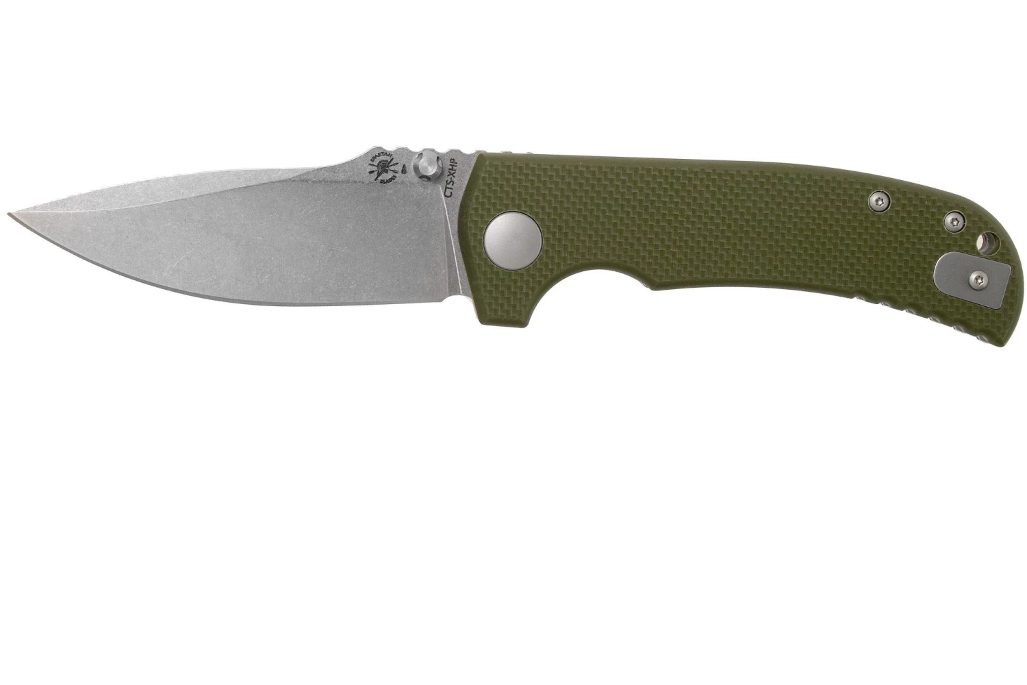Spartan Blades Astor SFBL8GR Green G10 Couteau De Poche, Les George Design 1 Spartan Blades Astor SFBL8GR Green G10 Couteau De Poche, Les George Design