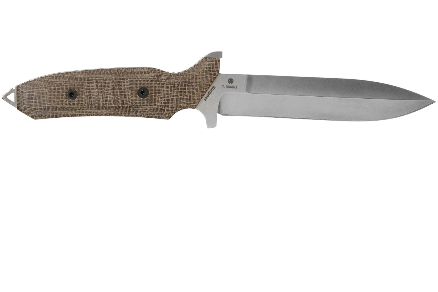 Viper Fearless VT4018CM Sleipner Stonewashed, Brown Canvas Micarta, Couteau Fixe, Rumici Design 2 Viper Fearless VT4018CM Sleipner Stonewashed, Brown Canvas Micarta, Couteau Fixe, Rumici Design – Image 2