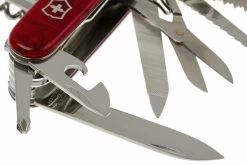 Victorinox SwissChamp Transparent Rouge 1.6795.T Couteau Suisse -Couteaux Promotion Boutique VT1 6795 T 03 victorinox swisschamp 33 rood transparant vt1 6795 t d3