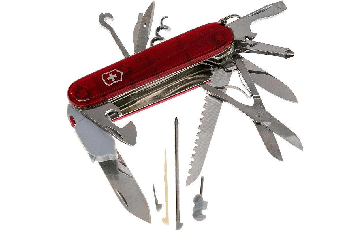 Victorinox Huntsman Lite Rouge Transparent 1.7915.T Couteau Suisse 1 Victorinox Huntsman Lite Rouge Transparent 1.7915.T Couteau Suisse