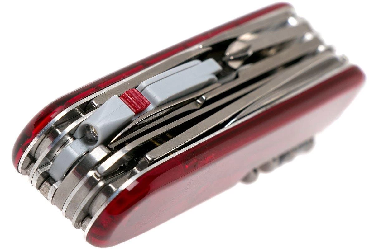 Victorinox Huntsman Lite Rouge Transparent 1.7915.T Couteau Suisse 5 Victorinox Huntsman Lite Rouge Transparent 1.7915.T Couteau Suisse – Image 5