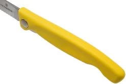 Victorinox SwissClassic Couteau à Légumes Pliant Dentelé Jaune, 6.7836.F8B -Couteaux Promotion Boutique VT6 7836 F8B 06 victorinox