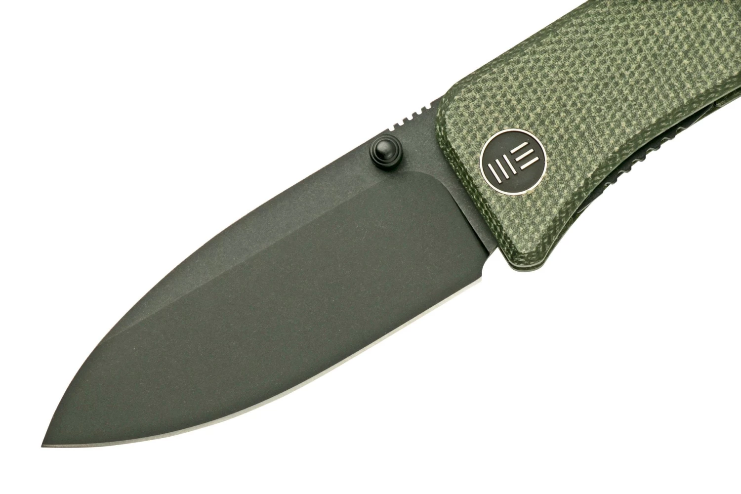 WE Knife Banter 2004J Dark Green Micarta, Black Couteau De Poche, Ben Petersen Design 5 WE Knife Banter 2004J Dark Green Micarta, Black Couteau De Poche, Ben Petersen Design – Image 5
