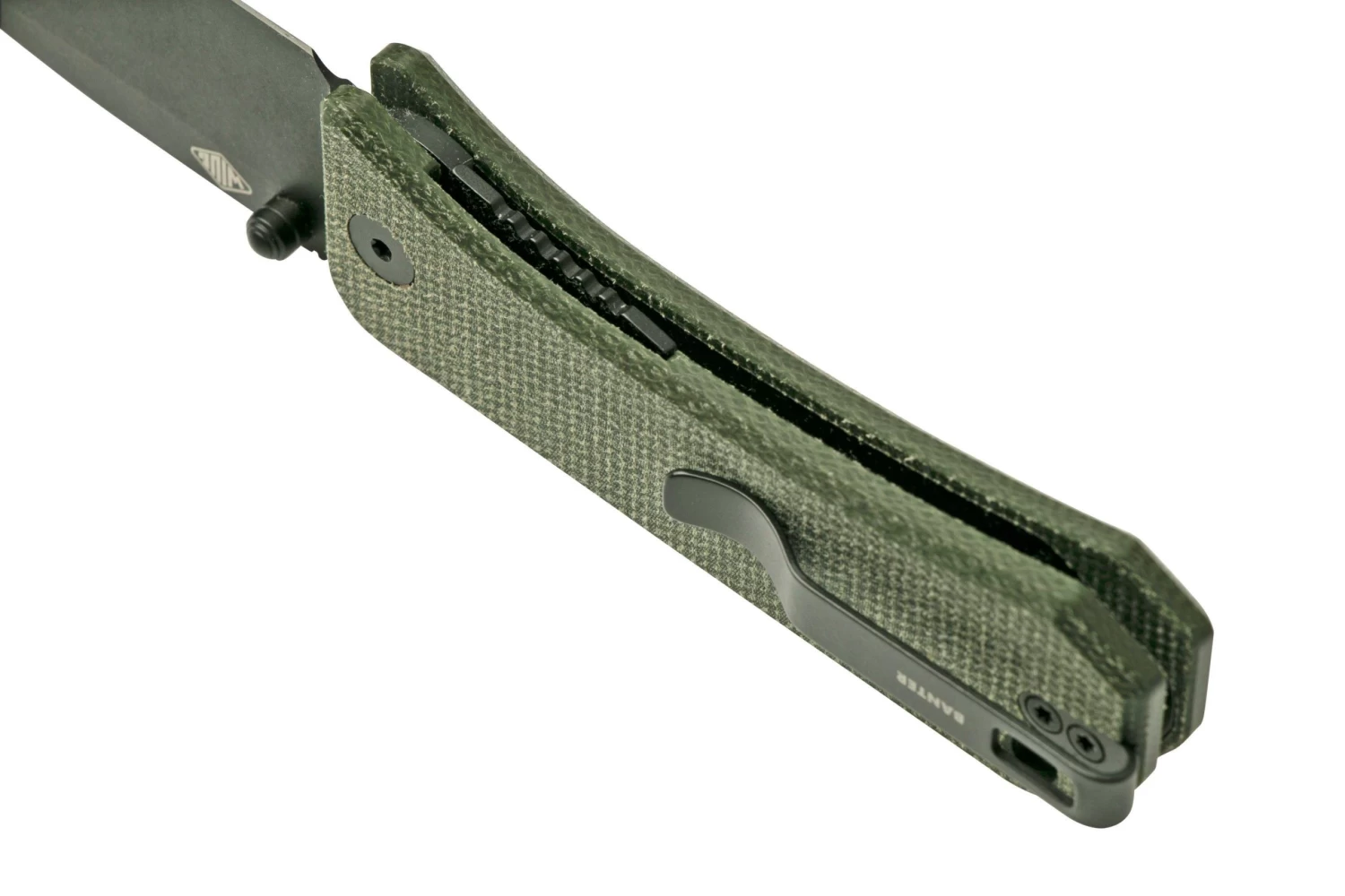 WE Knife Banter 2004J Dark Green Micarta, Black Couteau De Poche, Ben Petersen Design 7 WE Knife Banter 2004J Dark Green Micarta, Black Couteau De Poche, Ben Petersen Design – Image 7