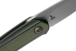 WE Knife Black Void Opus 2010V-2, V Grind, Green G10 Couteau De Poche, Justin Lundquist Design -Couteaux Promotion Boutique WK2010V 2 06 we knife